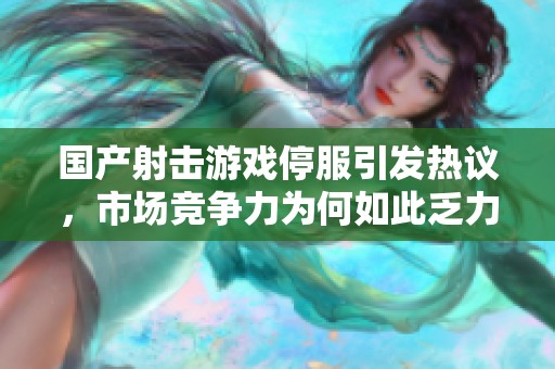 国产射击游戏停服引发热议，市场竞争力为何如此乏力