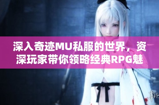 深入奇迹MU私服的世界，资深玩家带你领略经典RPG魅力