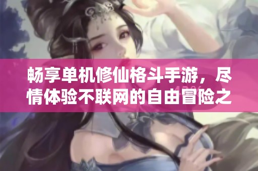 畅享单机修仙格斗手游，尽情体验不联网的自由冒险之旅
