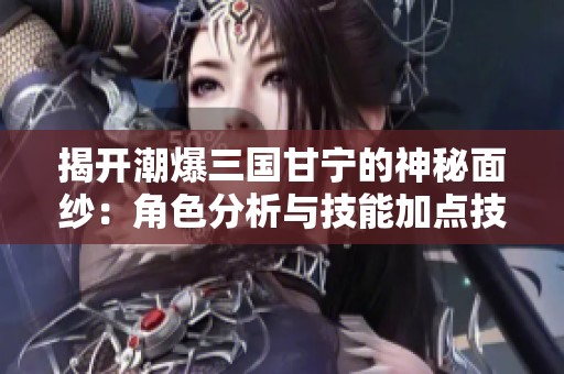 揭开潮爆三国甘宁的神秘面纱：角色分析与技能加点技巧分享