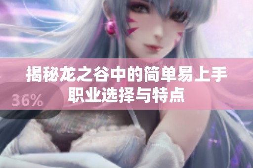 揭秘龙之谷中的简单易上手职业选择与特点