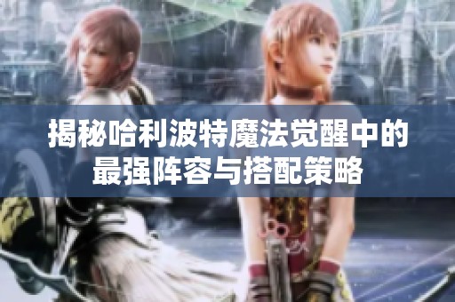 揭秘哈利波特魔法觉醒中的最强阵容与搭配策略
