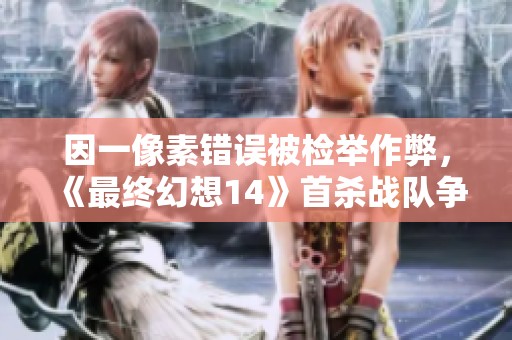 因一像素错误被检举作弊，《最终幻想14》首杀战队争议升级