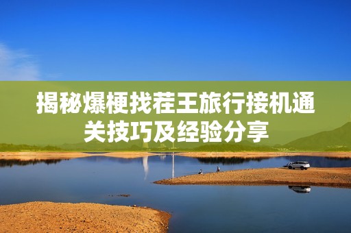 揭秘爆梗找茬王旅行接机通关技巧及经验分享