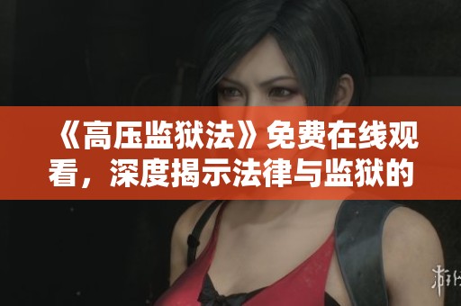 《高压监狱法》免费在线观看，深度揭示法律与监狱的真实面貌