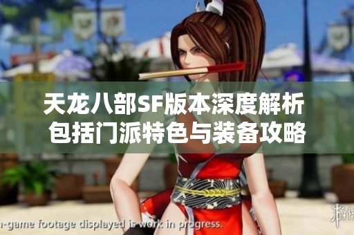 天龙八部SF版本深度解析 包括门派特色与装备攻略