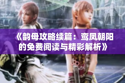 《韵母攻略续篇：鸾凤朝阳的免费阅读与精彩解析》