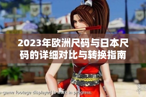 2023年欧洲尺码与日本尺码的详细对比与转换指南