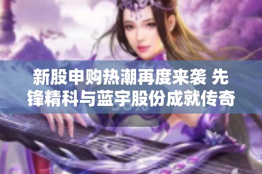 新股申购热潮再度来袭 先锋精科与蓝宇股份成就传奇肉签故事