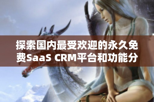 探索国内最受欢迎的永久免费SaaS CRM平台和功能分析