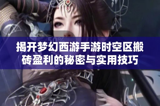 揭开梦幻西游手游时空区搬砖盈利的秘密与实用技巧