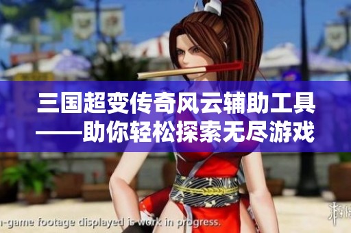 三国超变传奇风云辅助工具——助你轻松探索无尽游戏世界的最佳伙伴