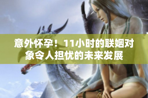 意外怀孕！11小时的联姻对象令人担忧的未来发展