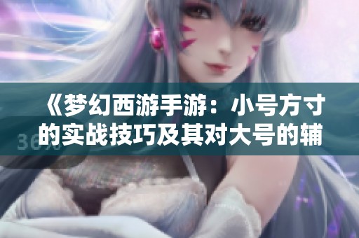 《梦幻西游手游：小号方寸的实战技巧及其对大号的辅助作用分析》