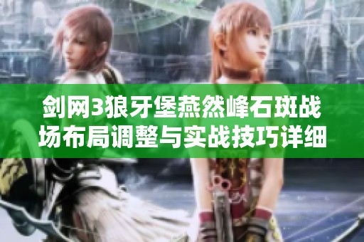 剑网3狼牙堡燕然峰石斑战场布局调整与实战技巧详细攻略分享