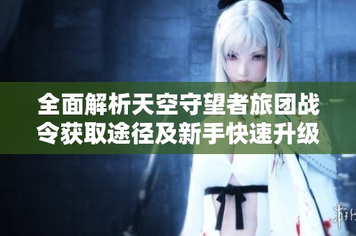 全面解析天空守望者旅团战令获取途径及新手快速升级的方法策略