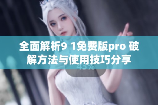 全面解析9 1免费版pro 破解方法与使用技巧分享