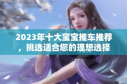 2023年十大宝宝推车推荐，挑选适合您的理想选择