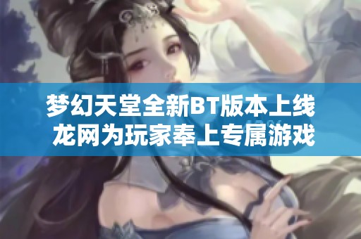 梦幻天堂全新BT版本上线 龙网为玩家奉上专属游戏发布页面