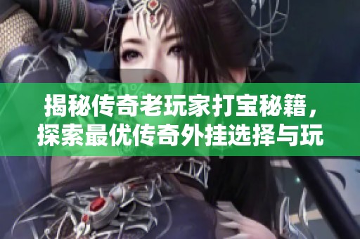 揭秘传奇老玩家打宝秘籍，探索最优传奇外挂选择与玩法技巧分析