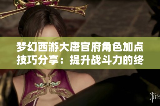 梦幻西游大唐官府角色加点技巧分享：提升战斗力的终极秘笈解析
