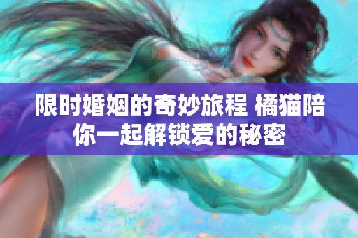 限时婚姻的奇妙旅程 橘猫陪你一起解锁爱的秘密