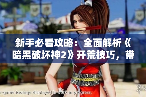 新手必看攻略：全面解析《暗黑破坏神2》开荒技巧，带你快速上手游戏！