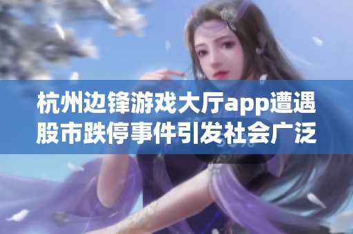 杭州边锋游戏大厅app遭遇股市跌停事件引发社会广泛关注与热议
