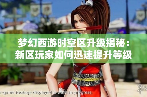 梦幻西游时空区升级揭秘：新区玩家如何迅速提升等级与战力分析