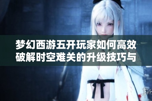 梦幻西游五开玩家如何高效破解时空难关的升级技巧与策略全面解析