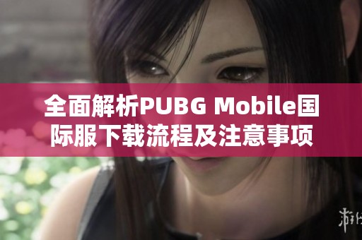 全面解析PUBG Mobile国际服下载流程及注意事项