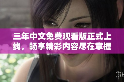 三年中文免费观看版正式上线，畅享精彩内容尽在掌握