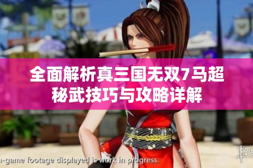 全面解析真三国无双7马超秘武技巧与攻略详解