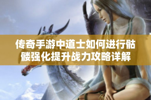 传奇手游中道士如何进行骷髅强化提升战力攻略详解