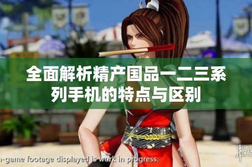 全面解析精产国品一二三系列手机的特点与区别