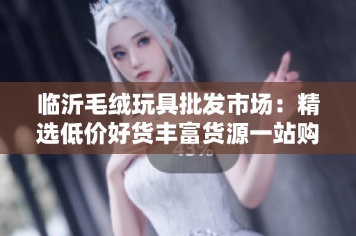 临沂毛绒玩具批发市场：精选低价好货丰富货源一站购齐
