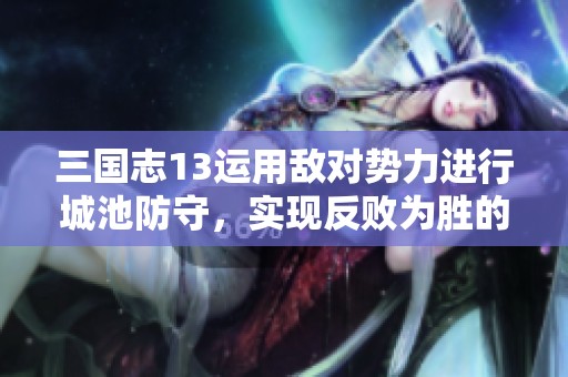 三国志13运用敌对势力进行城池防守，实现反败为胜的策略秘诀