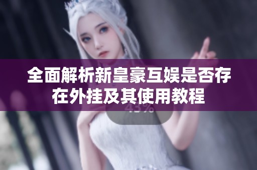 全面解析新皇豪互娱是否存在外挂及其使用教程