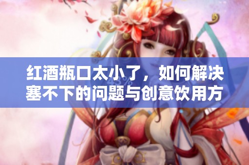 红酒瓶口太小了，如何解决塞不下的问题与创意饮用方式
