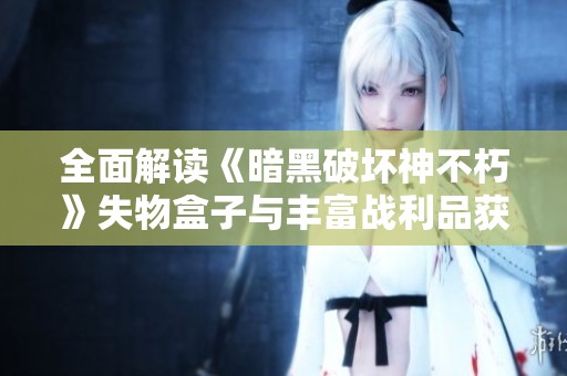 全面解读《暗黑破坏神不朽》失物盒子与丰富战利品获取方式