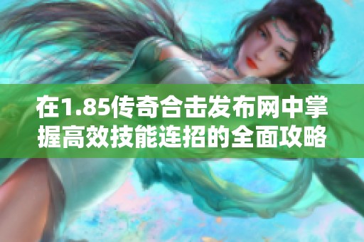 在1.85传奇合击发布网中掌握高效技能连招的全面攻略