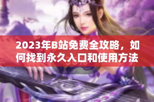 2023年B站免费全攻略，如何找到永久入口和使用方法