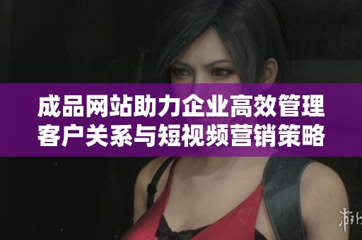成品网站助力企业高效管理客户关系与短视频营销策略解析