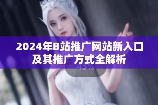 2024年B站推广网站新入口及其推广方式全解析