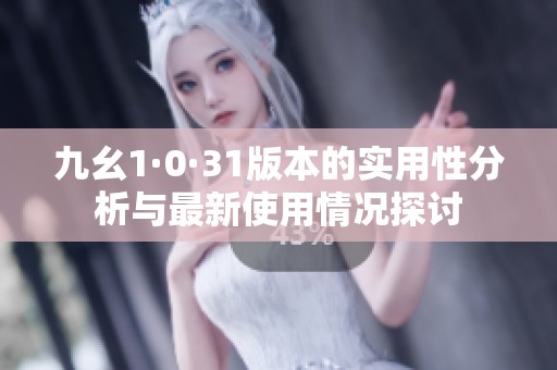 九幺1·0·31版本的实用性分析与最新使用情况探讨