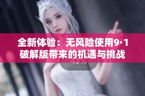 全新体验：无风险使用9·1破解版带来的机遇与挑战