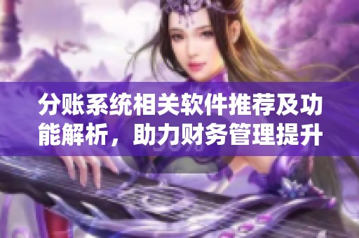 分账系统相关软件推荐及功能解析，助力财务管理提升