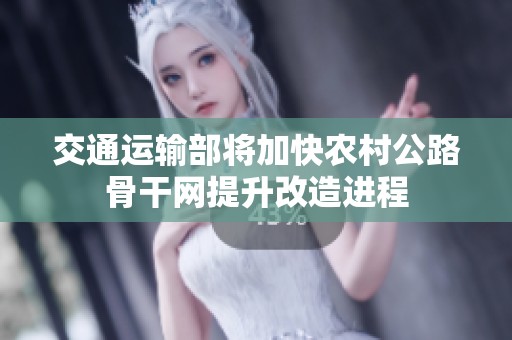 交通运输部将加快农村公路骨干网提升改造进程