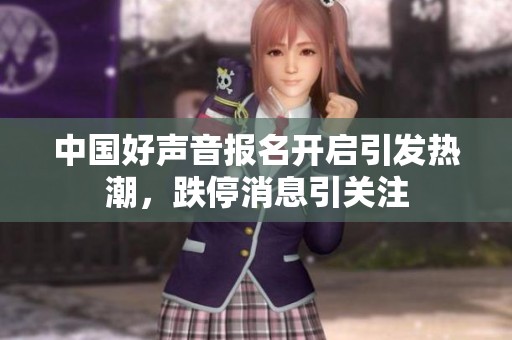 中国好声音报名开启引发热潮，跌停消息引关注