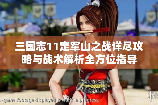 三国志11定军山之战详尽攻略与战术解析全方位指导